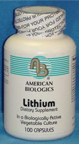 100 capsules American Biologics Lithium Orotaat