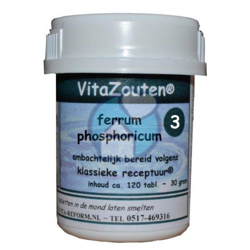 120 Tabletten Vita Reform Vitazouten Ferrum Phosphoricum Schussler 3