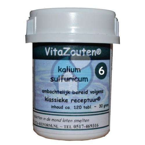 120 Tabletten Vita Reform Vitazouten Kalium Sulfuricum Schussler 6