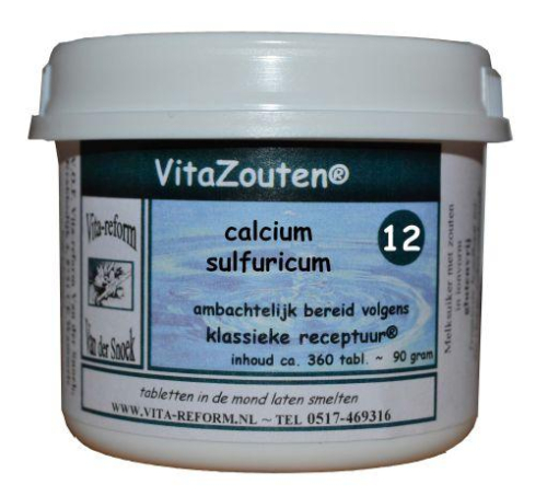 360 Tabletten Vita Reform Vitazouten Calcium Sulfuricum Schussler 12