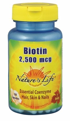 Nature's Life Biotine 2500 mcg 100 capsules