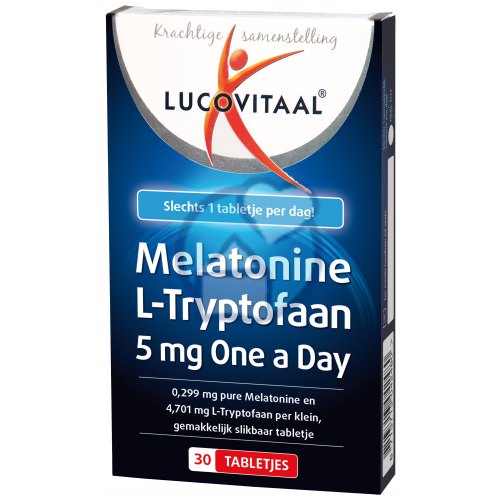 Lucovitaal Melatonine L-Tryptofaan 5 mg One a Day