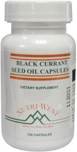 120 capsules Nutri West Black Currant Seed Oil