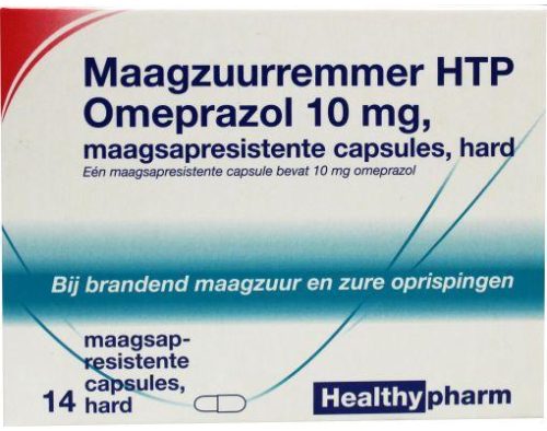 Healthypharm Maagzuurremmer HTP Omeprazol 10 mg 14 tabletten