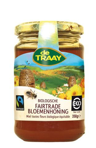 De Traay Fairtrade Bloemenhoning Biologisch 350 Gramm