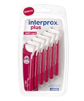 6 pieces Interprox Plus Ragers Mini Conical Rood 1.0 PHD