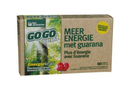 60 capsules Rio Amazon Guarana Gogo Meer Energie