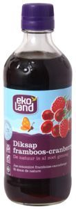 Ekoland Diksap Appel Framboos Cranberry Biologisch 400 Ml