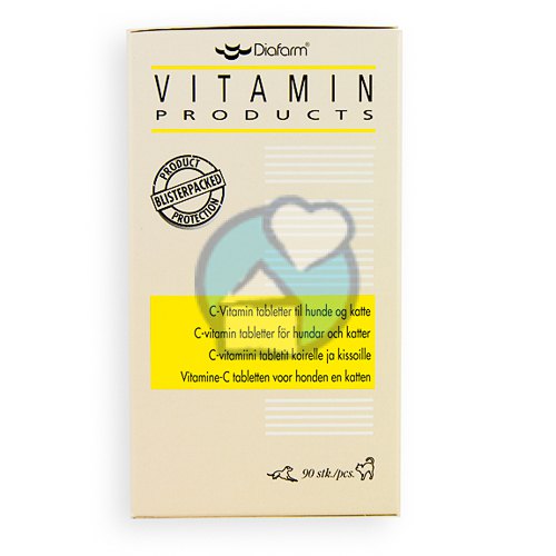 Diafarm Vitamine C tabletten voor Honden en Katten 90 tablets
