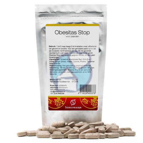 Sensipharm Obesitas Stop voor Paarden 180 tablets