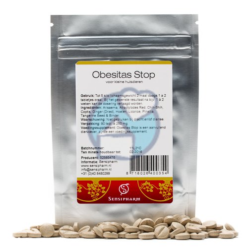 Sensipharm Obesitas Stop voor kleine Huisdieren 90 tabletten