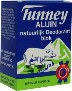 Tunney Aluin Natuurlijk Deodorant Blok 70 Gramm