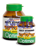50 kauwtabletten Optimax Kindermultivit. Naturel