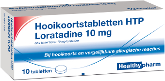 10 tabletten Healthypharm Hooikoortstabletten Loratadine 10 mg