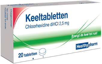 Healthypharm Keeltabletten Chloorhexidine 20 Tabletten