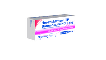 Healthypharm Hoesttabletten Vastzittende Hoest Broomhexine HCL 8 mg 30 Tabletten