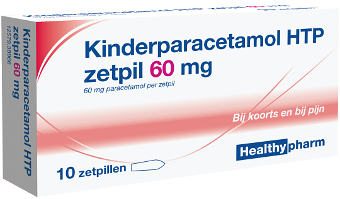 10 stuks Healthypharm Kinderparacetamol Zetpil 60 mg