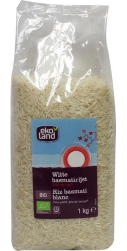 Ekoland Biologische Witte Basmatirijst 1000 Gramm