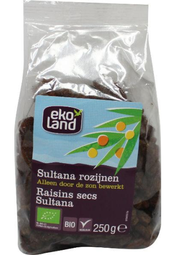 Ekoland Sultana Rozijnen Biologisch 250 Gramm