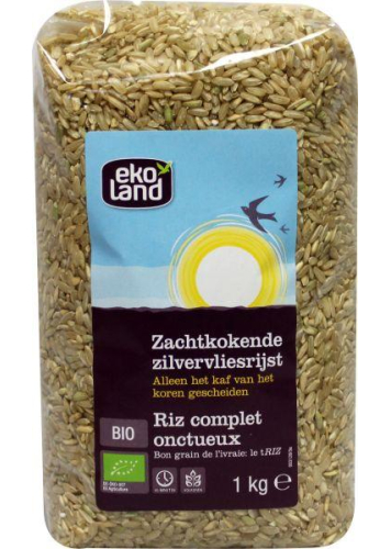 Ekoland Zachtkokende Zilvervliesrijst Biologisch 1000 Gramm