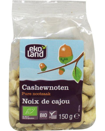 Ekoland Cashewnoten Ongebrand Biologisch 150 gram