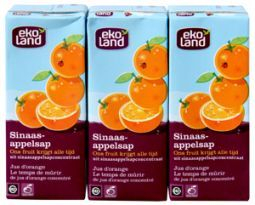 Ekoland Sinaasappelsap 3x200 Ml