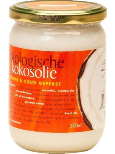 Omega & More Kokosolie Virgin Glazen Pot Biologisch