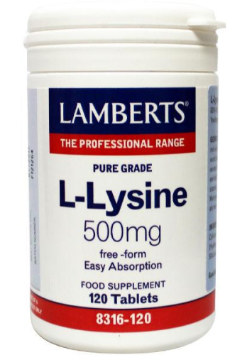 Lamberts L-Lysine 500 mg 120 tablets