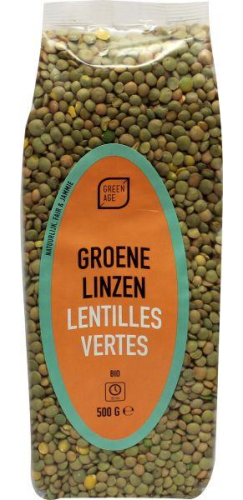 500 gram GreenAge Groene Linzen Bio