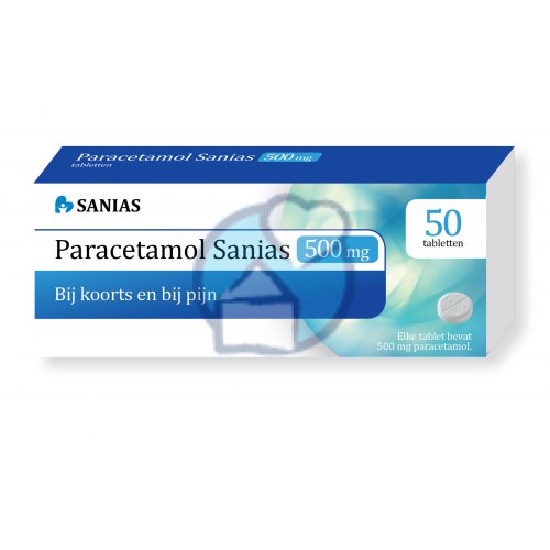 50 tablets Sanias Paracetamol 500 mg