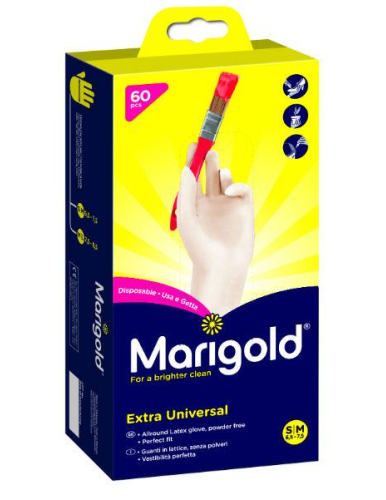 Marigold Wegwerp Handschoen Extra Universeel S-M 60 Stücke