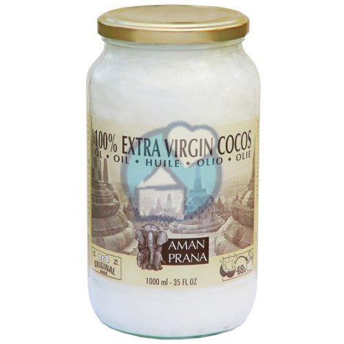 Aman Prana Extra Virgin Kokosolie Biologisch 1000 Ml