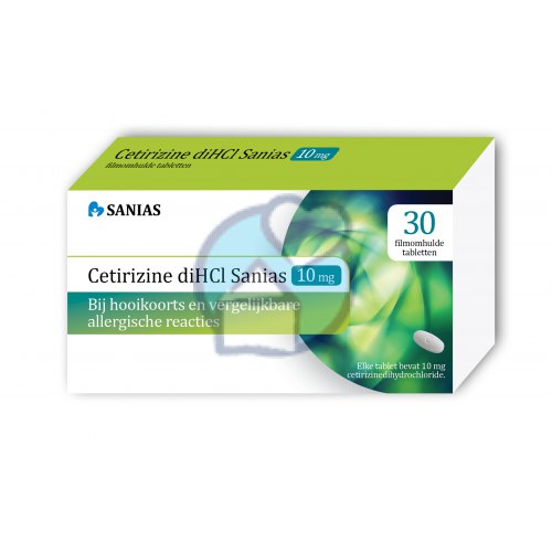 30 tablets Sanias Cetirizine diHCl 10 mg