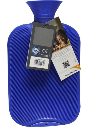 Fashy Warmwaterzak Dubbel Ribbel Blauw 2 Liter