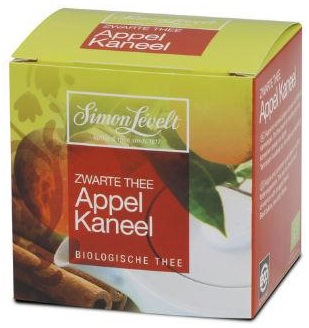 Simon Levelt Zwarte Thee Appel Kaneel Biologisch 10 Tüte