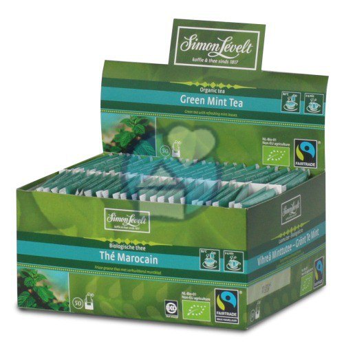 Simon Levelt Thee Marocain Green Mint Biologisch 50 Tüte