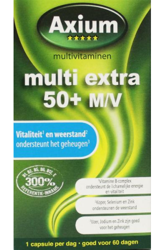 Axium Multi Extra 50+ M-V 60 capsules