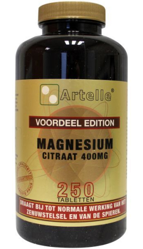 250 Tabletten Artelle Magnesium Citraat 400 mg 