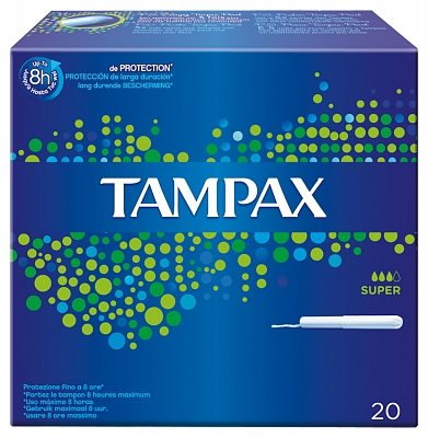 Tampons Super Tampax 20 stuks kopen Gezondheid aan huis