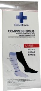 Solvacare Compressiekous Zwart L 26-29 cm