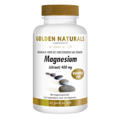 Golden Naturals Magnesium Citraat 400 mg 180 Kapseln