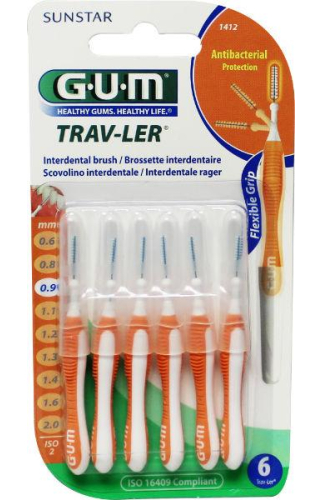 GUM Trav-ler Interdentale Ragers 0.9 mm 6 Stücke