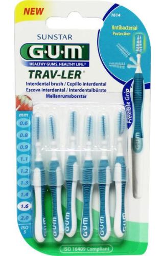 GUM Trav-ler Interdentale Ragers 1.6 mm 6 Stücke