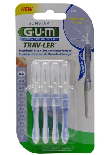 GUM Trav-ler Interdentale Ragers 0.6 mm 4 pieces