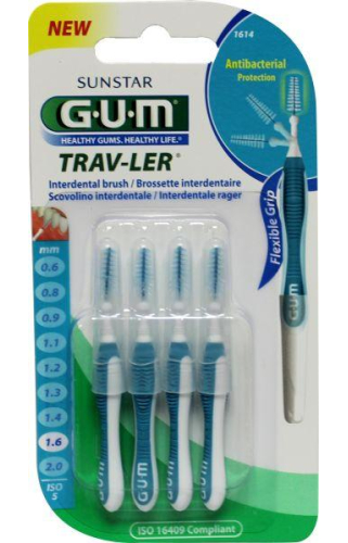 GUM Trav-ler Interdentale Ragers 1.6 mm 4 Stücke