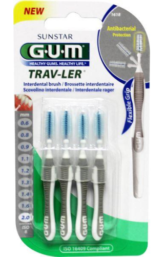 GUM Trav-ler Interdentale Ragers 2.0 mm 4 Stücke