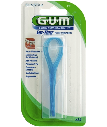 GUM Eez-Thru Floss Threaders Brugnaald 25 Stücke