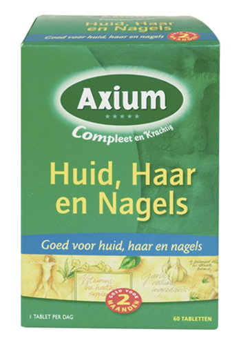 60 tabletten Axium Huid Haar en Nagels