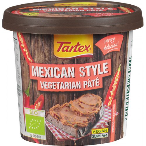 Tartex Mexican Style Vegetarian Pate Biologisch 125 Gramm