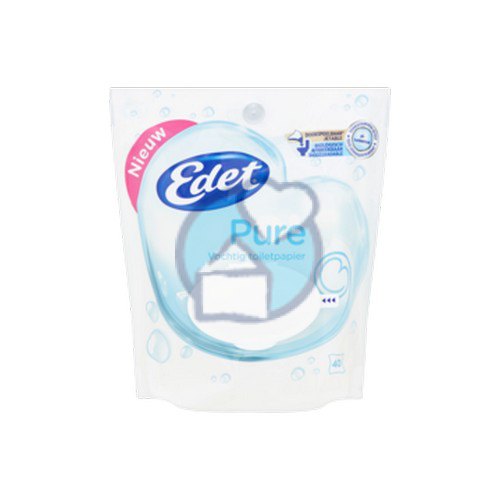 Edet Vochtig Toiletpapier Pure 40 Stücke